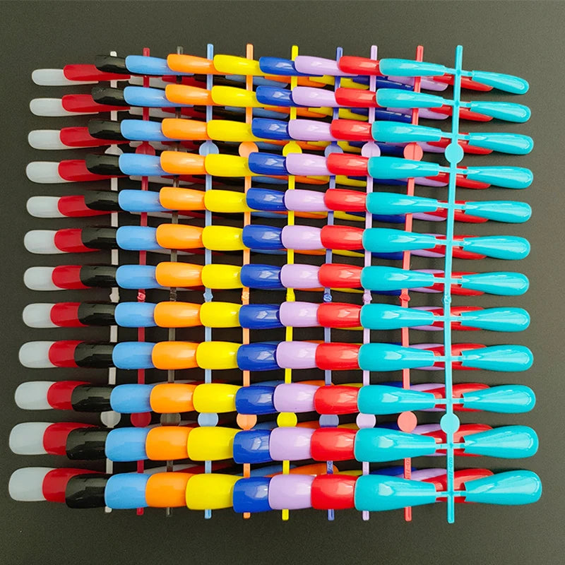 120pcs Random Colors Coffin Short Long Matte False Press on Nails Full Cover Fake Nails Tip for Manicure Tools