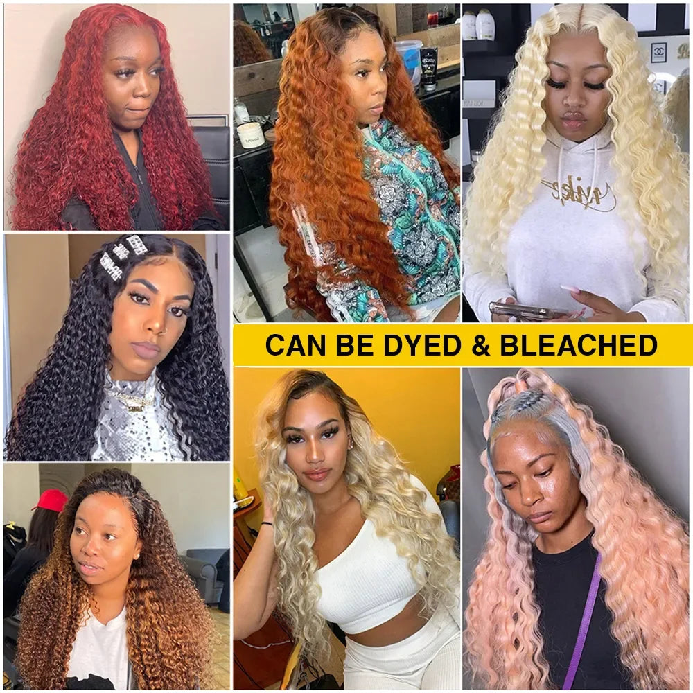 250 Density Invisi Strap 360 Full Lace Frontal Kinky Curly Wig 30 inch Black Human Hair Drawstring Snug Water Wig Preplucked
