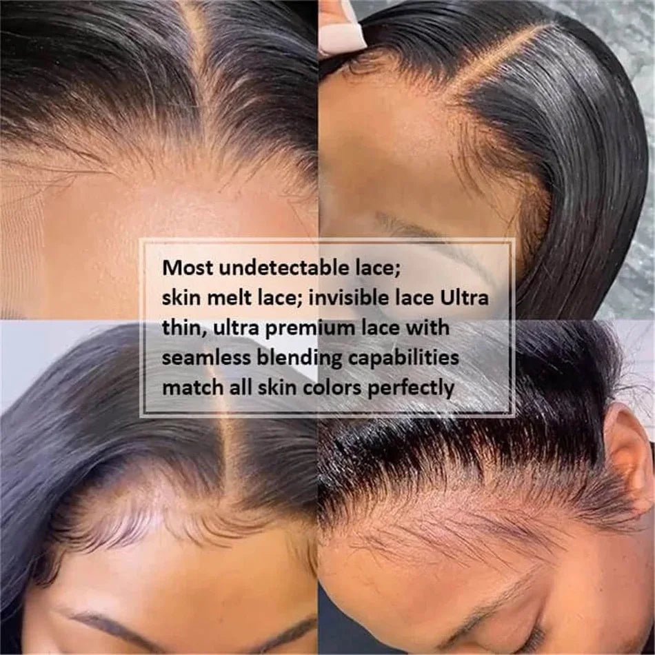 32 Inch Glueless Human Hair Wig Ready To Wear 13X4 Brazilian Straight HD Lace Front 100 Percent Human Hair Wigs