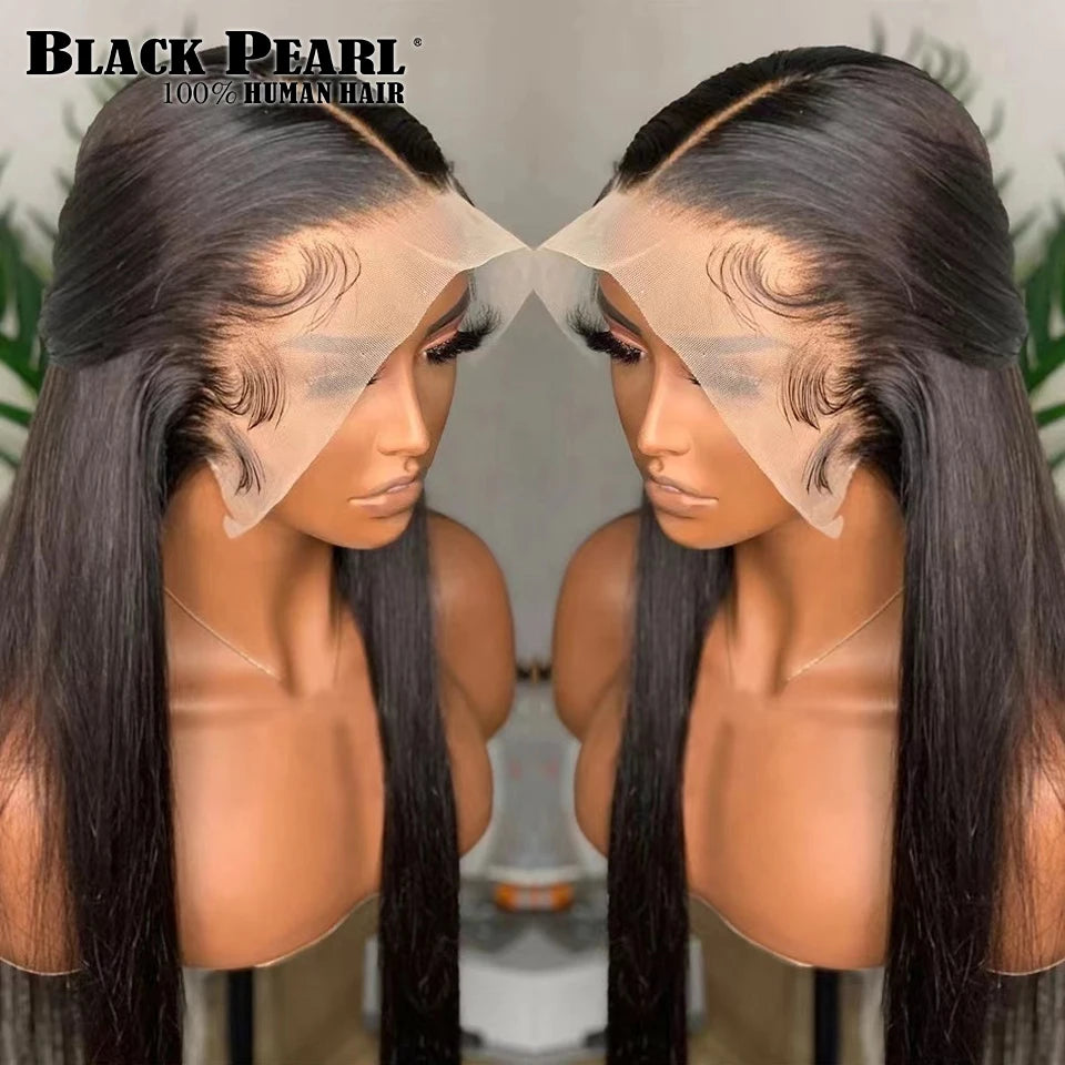32 Inch Glueless Human Hair Wig Ready To Wear 13X4 Brazilian Straight HD Lace Front 100 Percent Human Hair Wigs