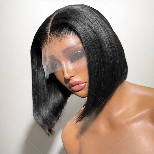 13x4 Straight Lace Frontal Bob Wig for Women