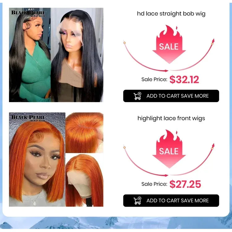 32 Inch Glueless Human Hair Wig Ready To Wear 13X4 Brazilian Straight HD Lace Front 100 Percent Human Hair Wigs